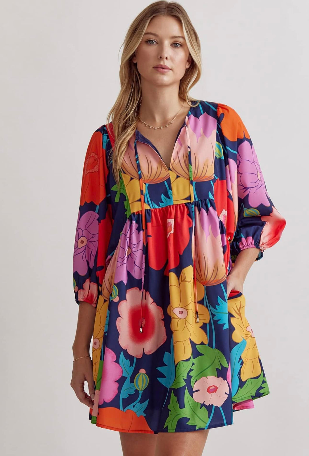 Bright Floral Dress