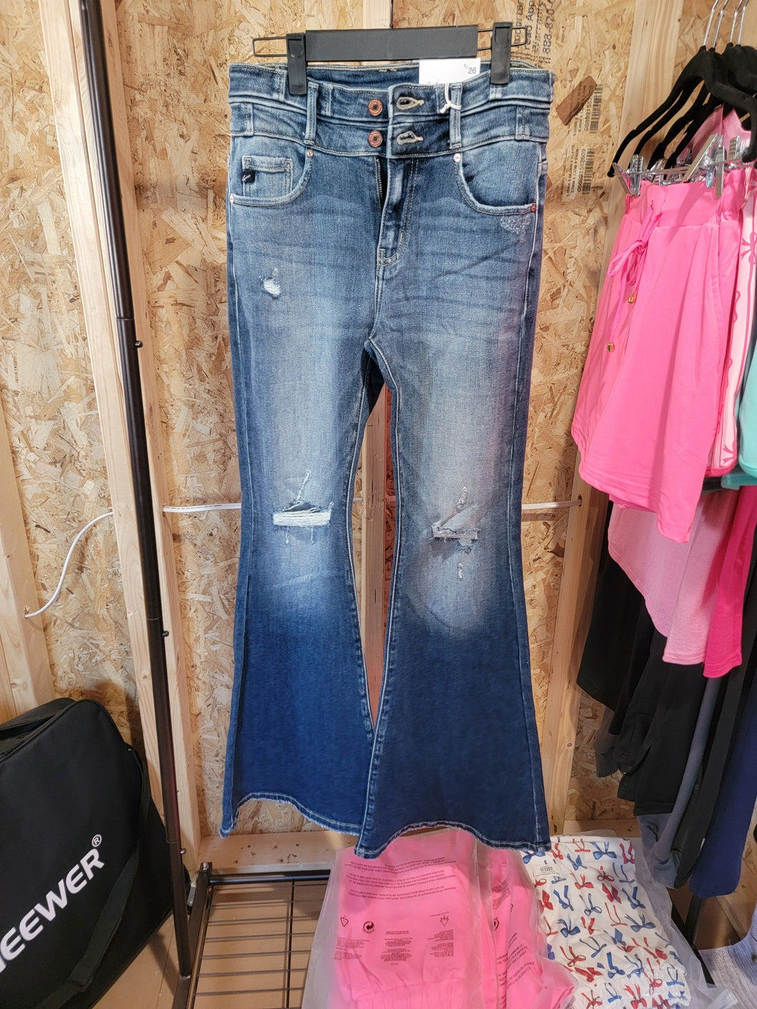 Dark Distressed Flares