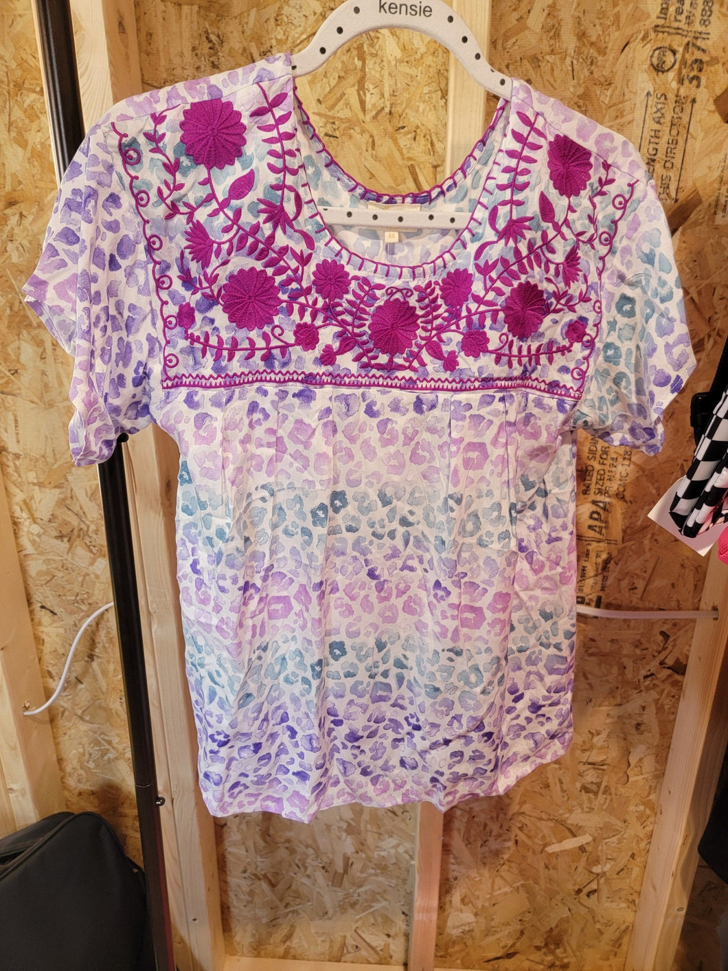 Purple Leopard Top