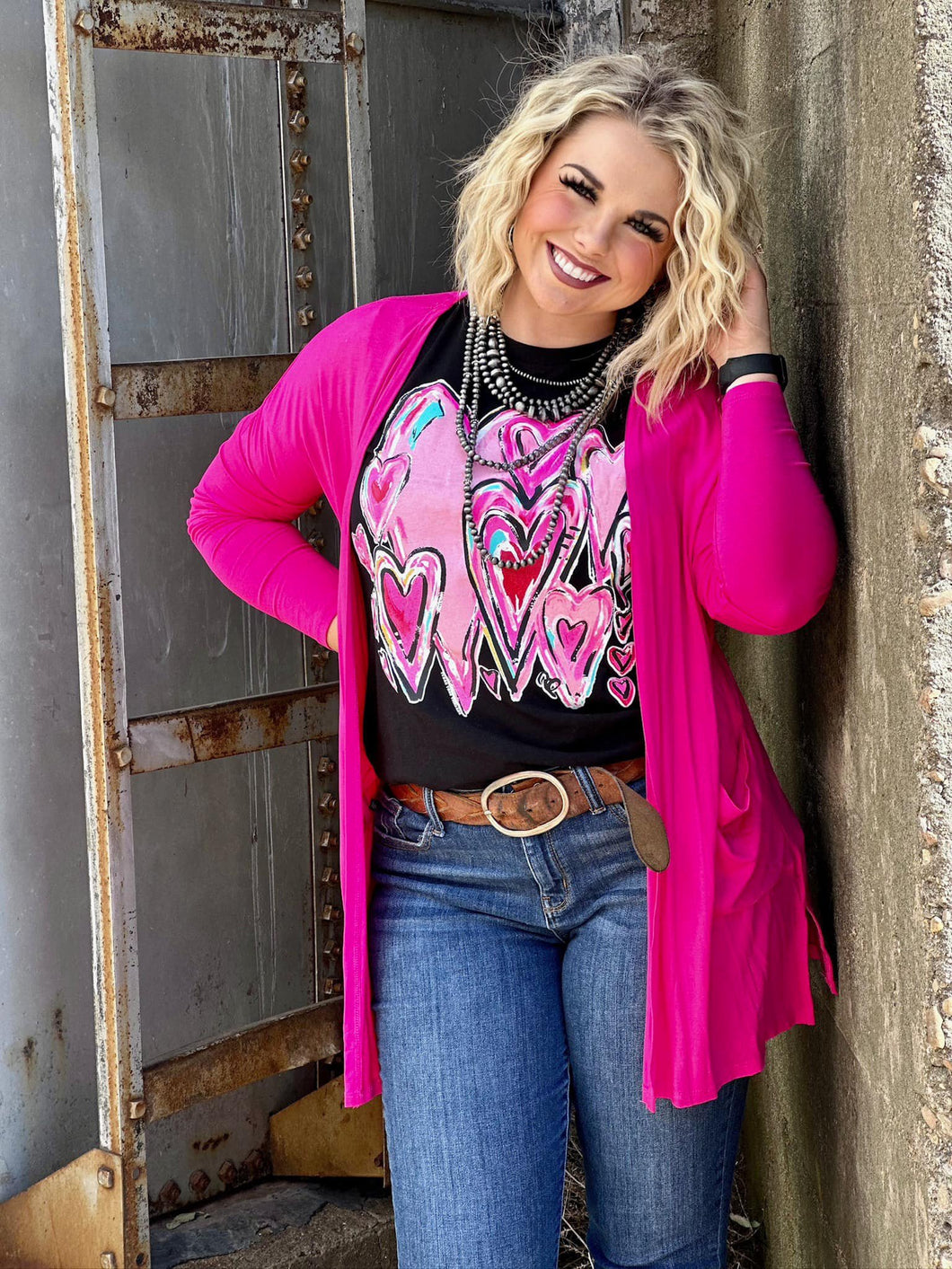 Poppy Pink Cardigan