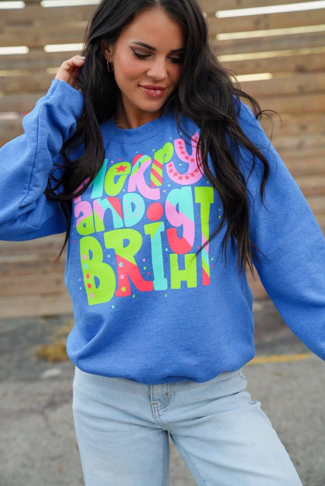 Neon Merry & Bright Sweatshirt