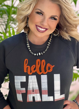 Load image into Gallery viewer, Hello Fall Applique Sweatshirt
