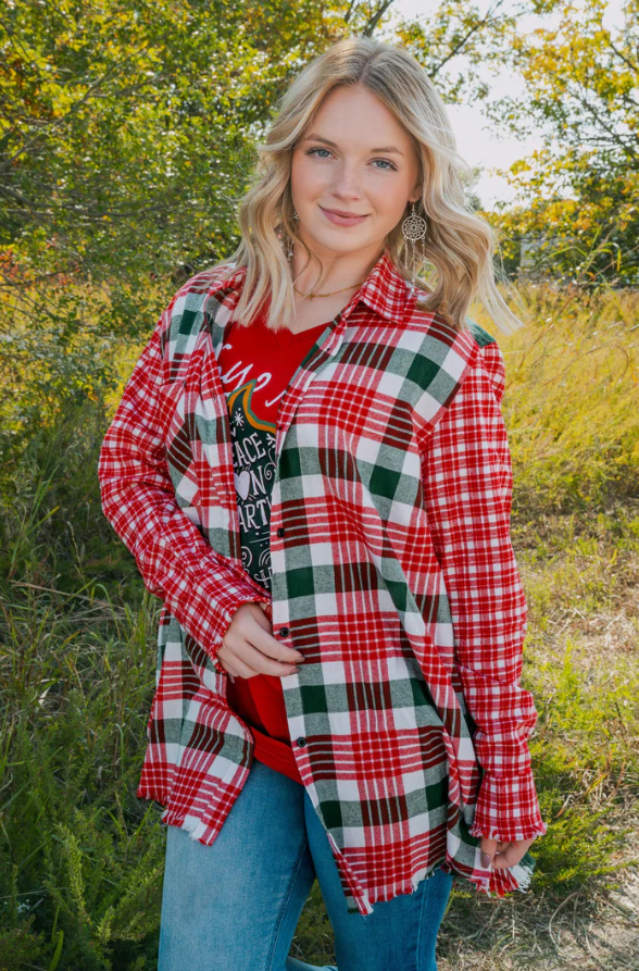 Christmas Flannel - Red