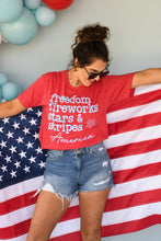 Load image into Gallery viewer, Freedom Fireworks Stars &amp; Stripes Tee
