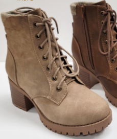 Wrapped Up - Taupe Booties
