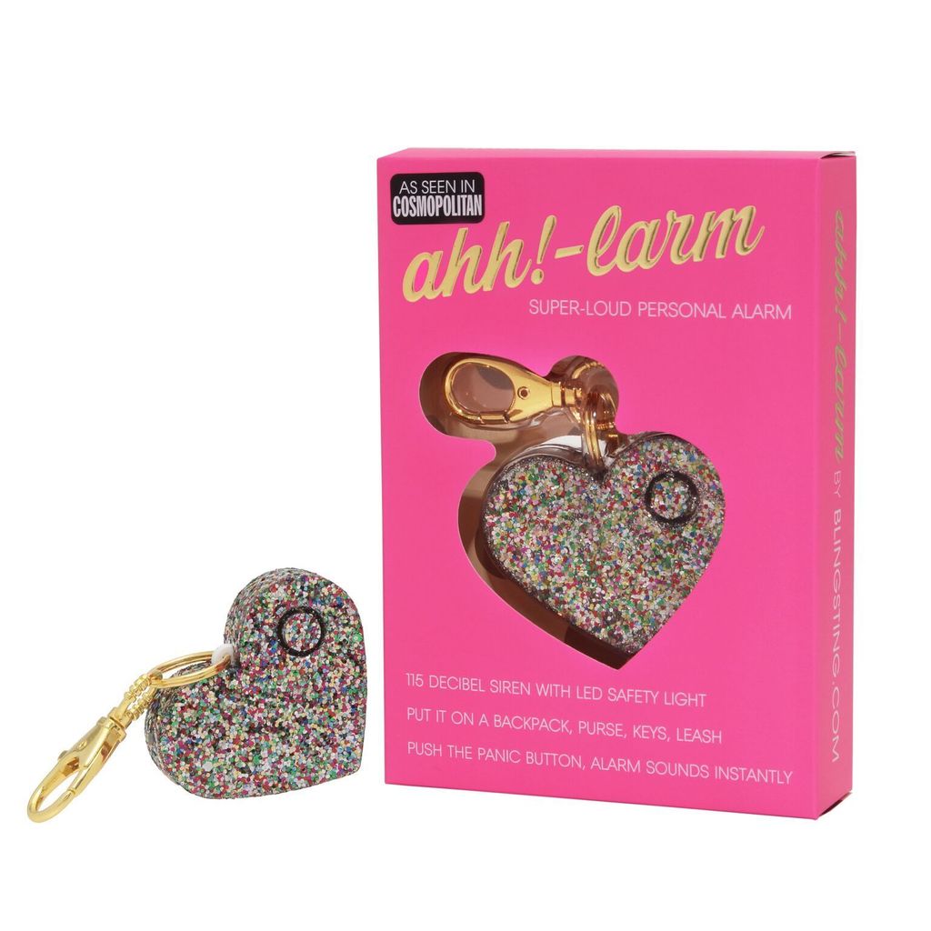 Ahh!-Larm Confetti Heart Keychain